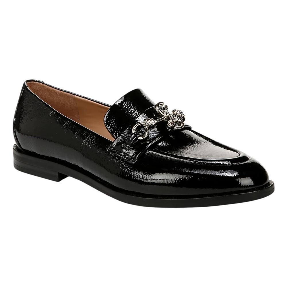 Sam & Libby Women's Brielle Tailored Loafers Black Patent Size 6